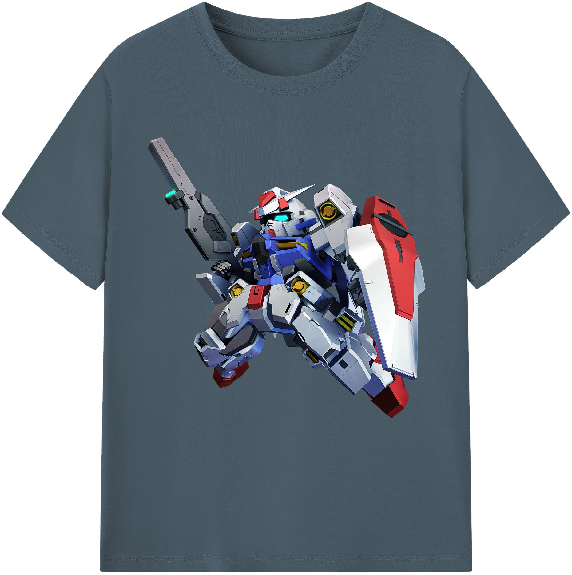 （画像用） 機動戦士ガンダム Mobile Suit Gundam 綿100％半袖Tシャツ（フロントプリント）